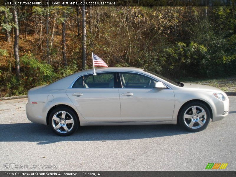 Gold Mist Metallic / Cocoa/Cashmere 2011 Chevrolet Malibu LT