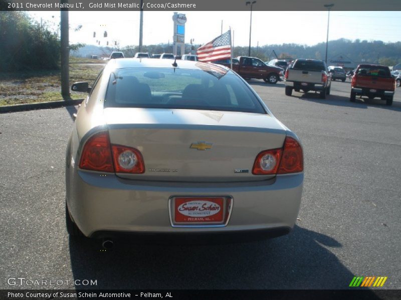 Gold Mist Metallic / Cocoa/Cashmere 2011 Chevrolet Malibu LT