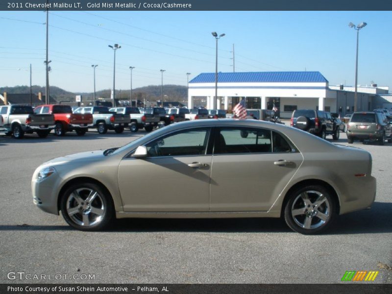 Gold Mist Metallic / Cocoa/Cashmere 2011 Chevrolet Malibu LT