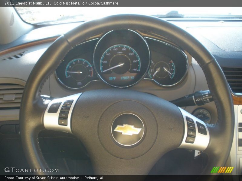 Gold Mist Metallic / Cocoa/Cashmere 2011 Chevrolet Malibu LT