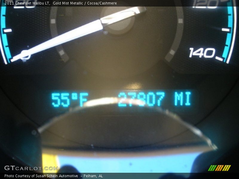 Gold Mist Metallic / Cocoa/Cashmere 2011 Chevrolet Malibu LT