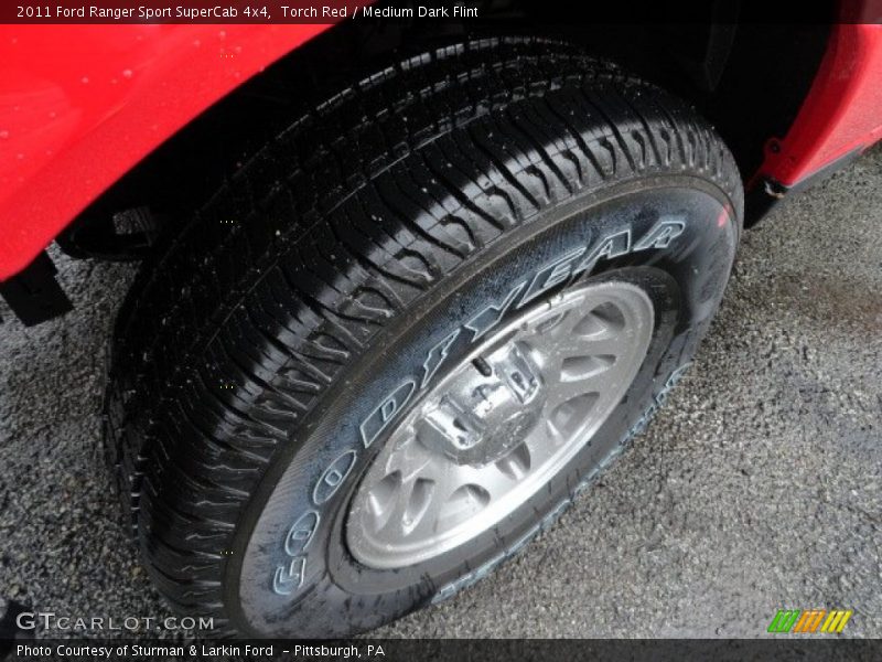 Torch Red / Medium Dark Flint 2011 Ford Ranger Sport SuperCab 4x4