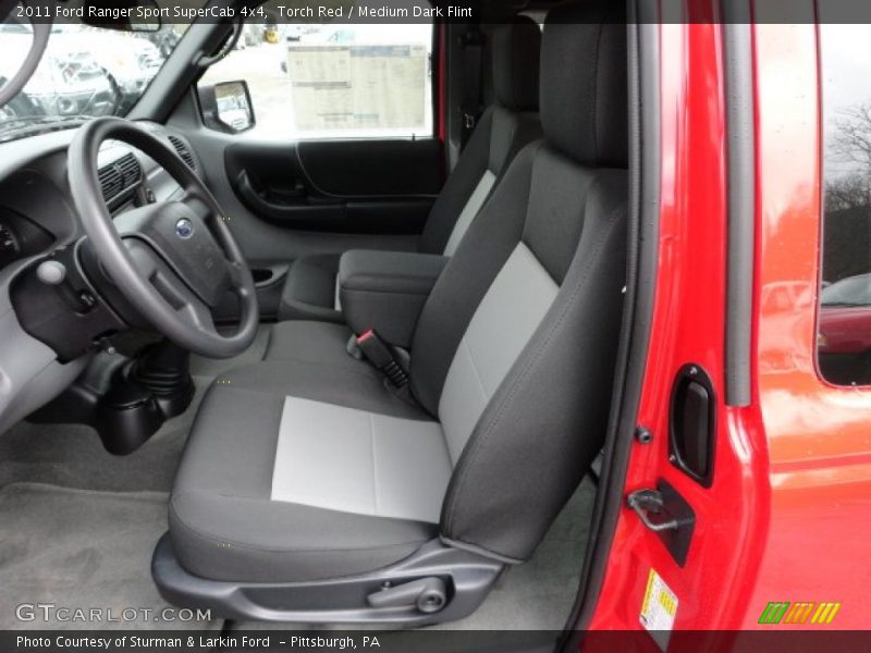 Torch Red / Medium Dark Flint 2011 Ford Ranger Sport SuperCab 4x4