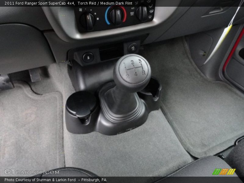 Torch Red / Medium Dark Flint 2011 Ford Ranger Sport SuperCab 4x4