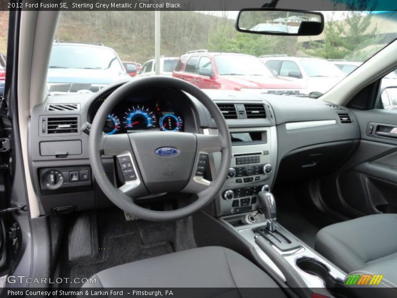 Sterling Grey Metallic / Charcoal Black 2012 Ford Fusion SE