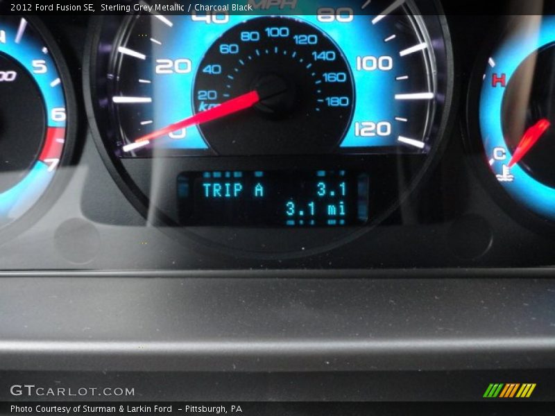 Sterling Grey Metallic / Charcoal Black 2012 Ford Fusion SE