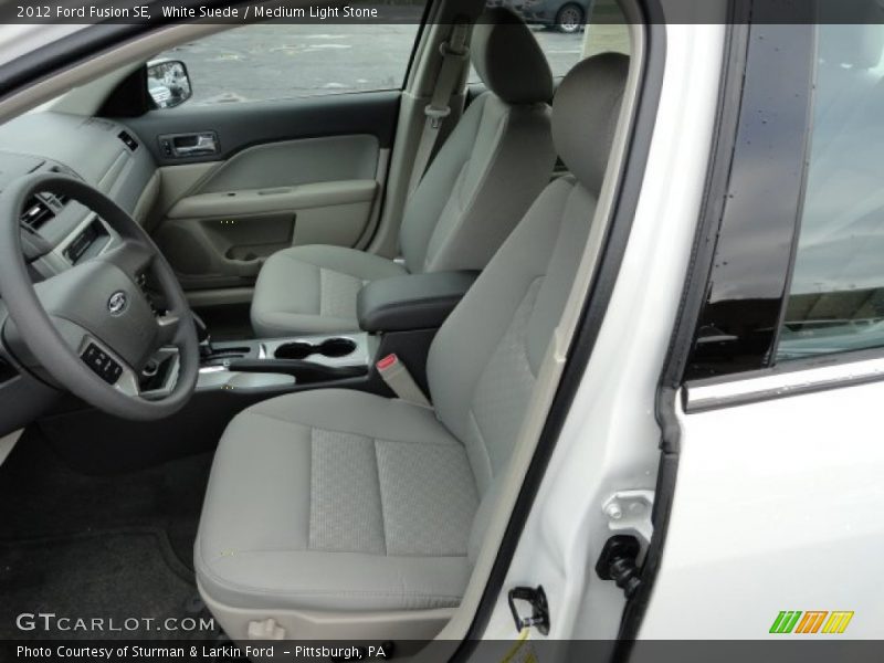 White Suede / Medium Light Stone 2012 Ford Fusion SE