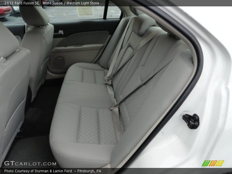 White Suede / Medium Light Stone 2012 Ford Fusion SE