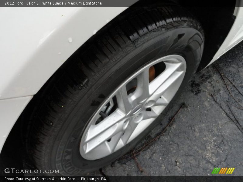 White Suede / Medium Light Stone 2012 Ford Fusion S