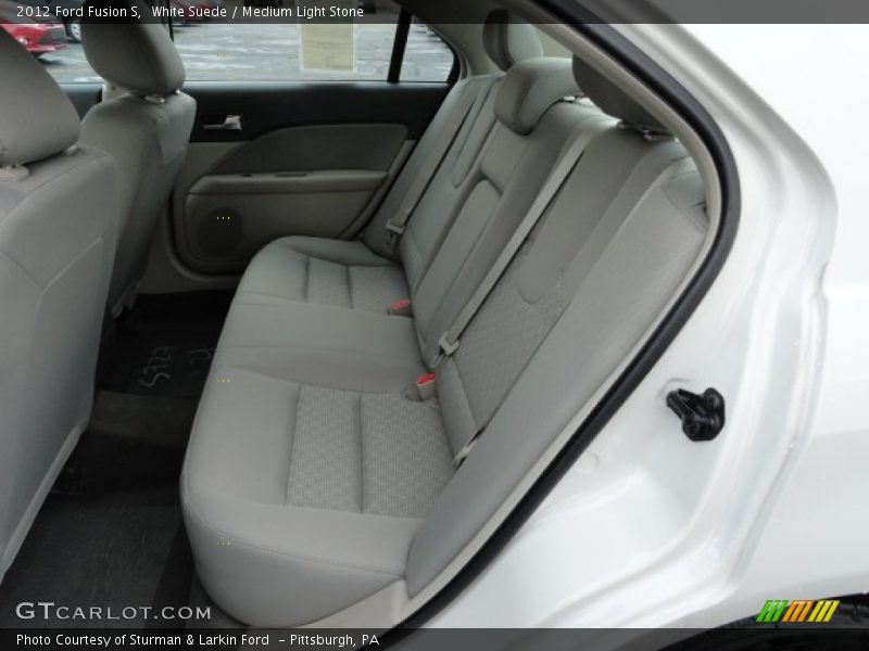 White Suede / Medium Light Stone 2012 Ford Fusion S