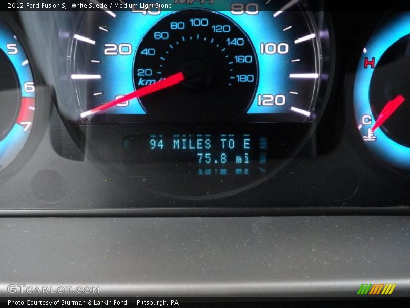 White Suede / Medium Light Stone 2012 Ford Fusion S