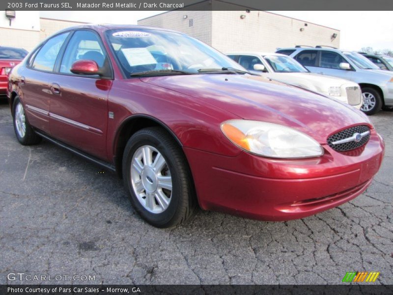 Matador Red Metallic / Dark Charcoal 2003 Ford Taurus SEL