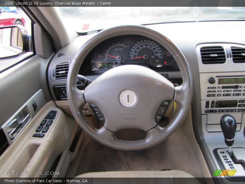 Charcoal Beige Metallic / Camel 2005 Lincoln LS V6 Luxury