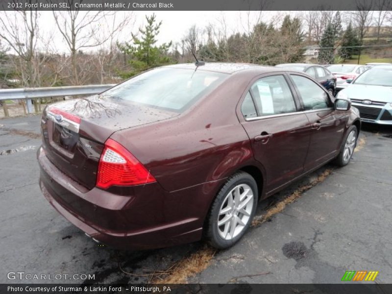 Cinnamon Metallic / Charcoal Black 2012 Ford Fusion SEL