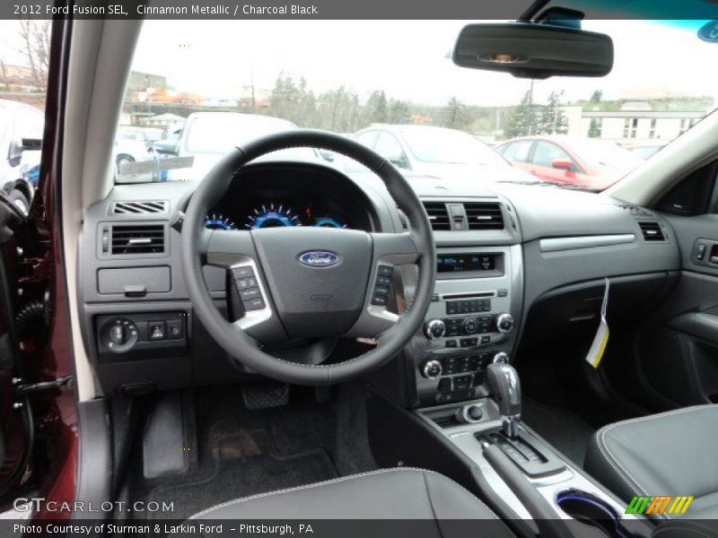 Cinnamon Metallic / Charcoal Black 2012 Ford Fusion SEL