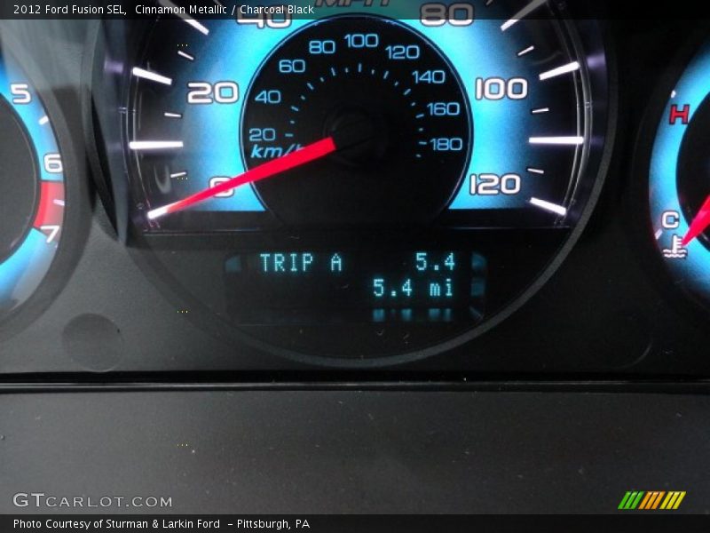 Cinnamon Metallic / Charcoal Black 2012 Ford Fusion SEL
