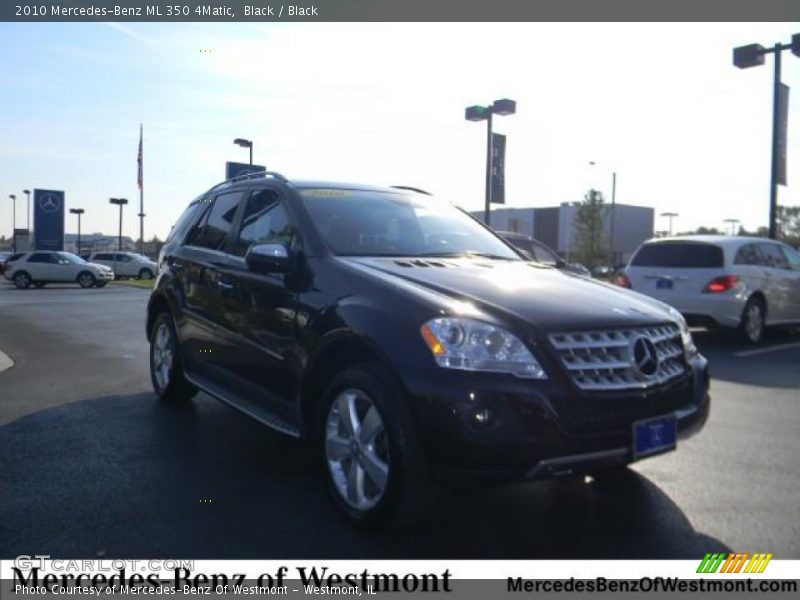 Black / Black 2010 Mercedes-Benz ML 350 4Matic