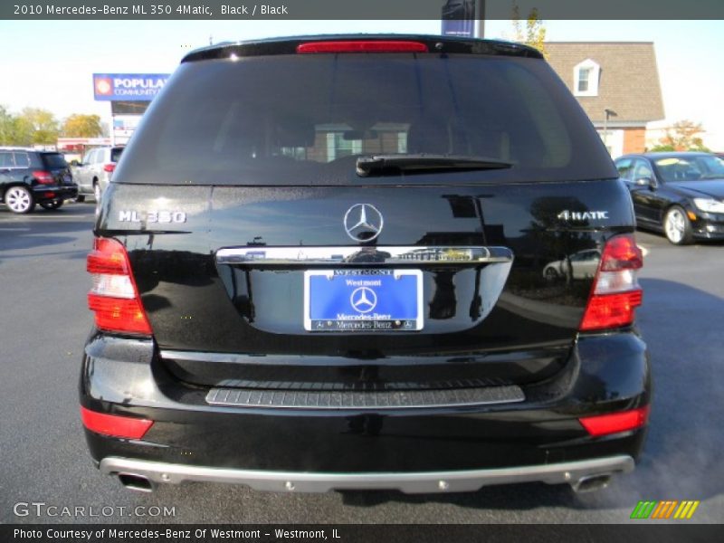 Black / Black 2010 Mercedes-Benz ML 350 4Matic