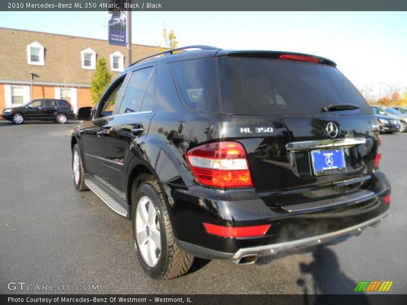 Black / Black 2010 Mercedes-Benz ML 350 4Matic