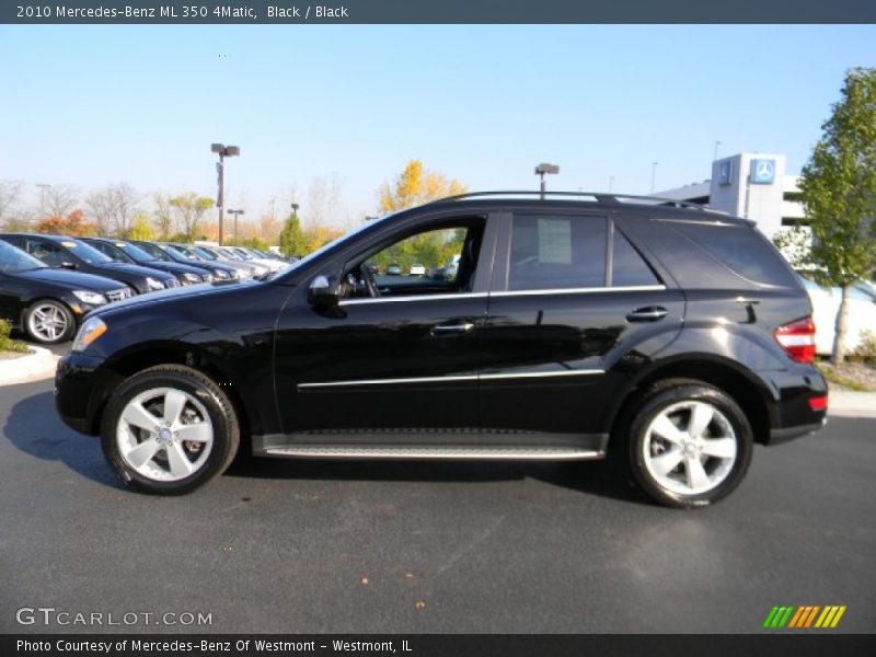 Black / Black 2010 Mercedes-Benz ML 350 4Matic