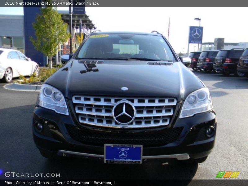 Black / Black 2010 Mercedes-Benz ML 350 4Matic