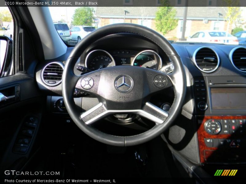 Black / Black 2010 Mercedes-Benz ML 350 4Matic