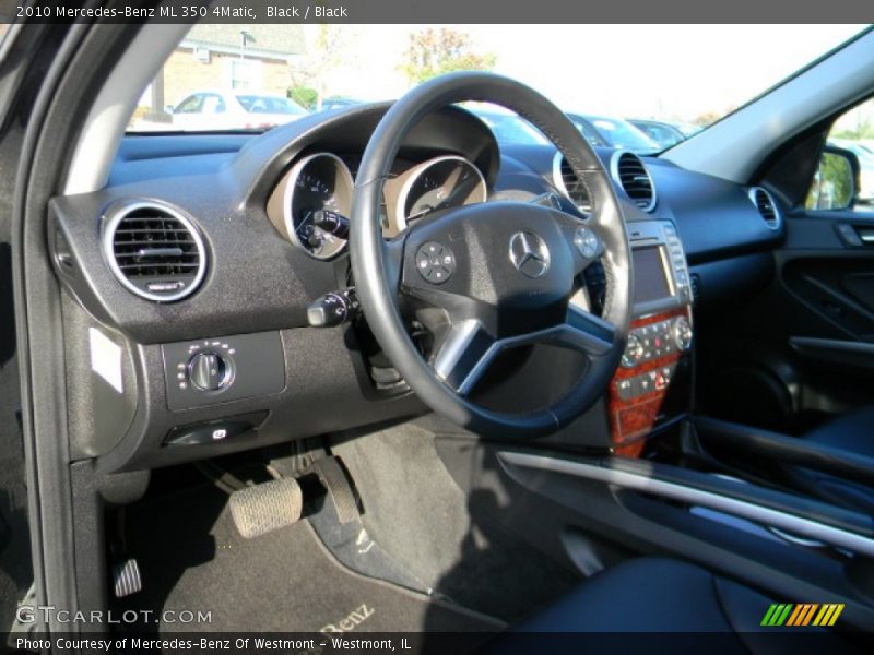 Black / Black 2010 Mercedes-Benz ML 350 4Matic