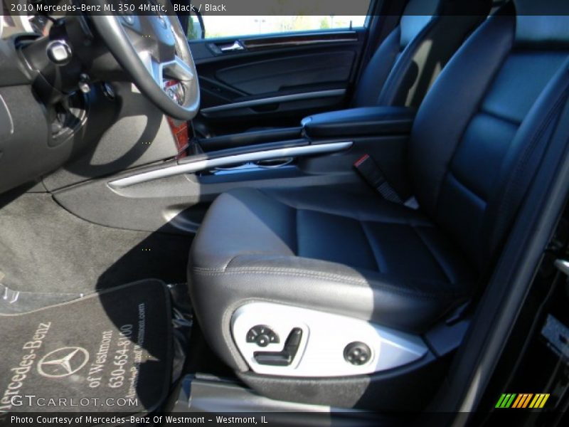 Black / Black 2010 Mercedes-Benz ML 350 4Matic