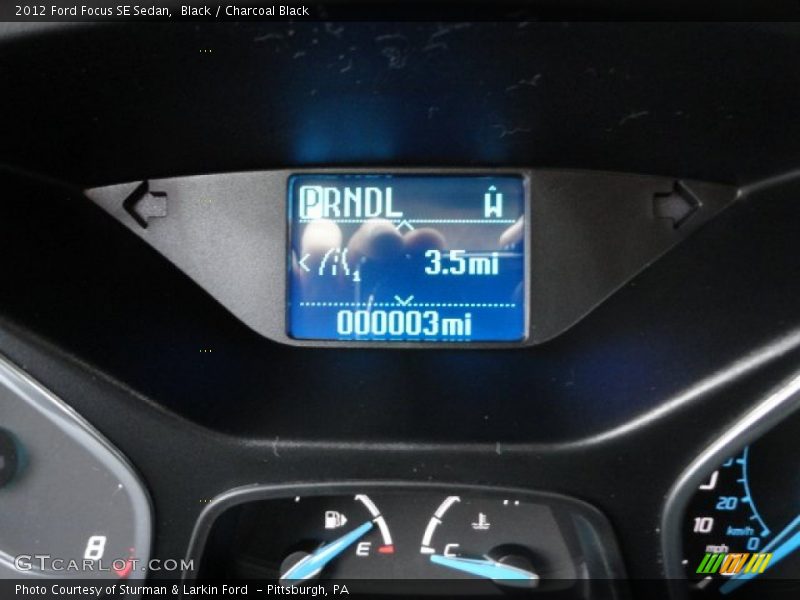 Black / Charcoal Black 2012 Ford Focus SE Sedan