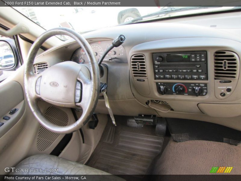Black / Medium Parchment 2000 Ford F150 Lariat Extended Cab