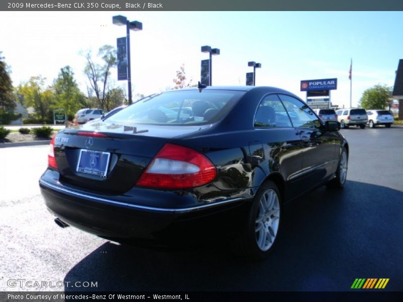 Black / Black 2009 Mercedes-Benz CLK 350 Coupe