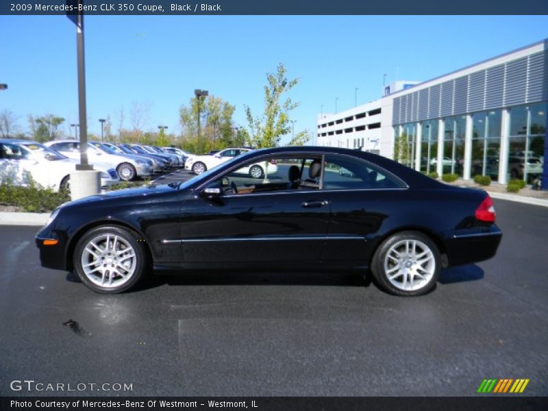 Black / Black 2009 Mercedes-Benz CLK 350 Coupe