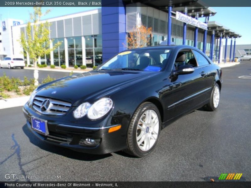 Black / Black 2009 Mercedes-Benz CLK 350 Coupe