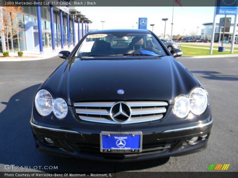 Black / Black 2009 Mercedes-Benz CLK 350 Coupe