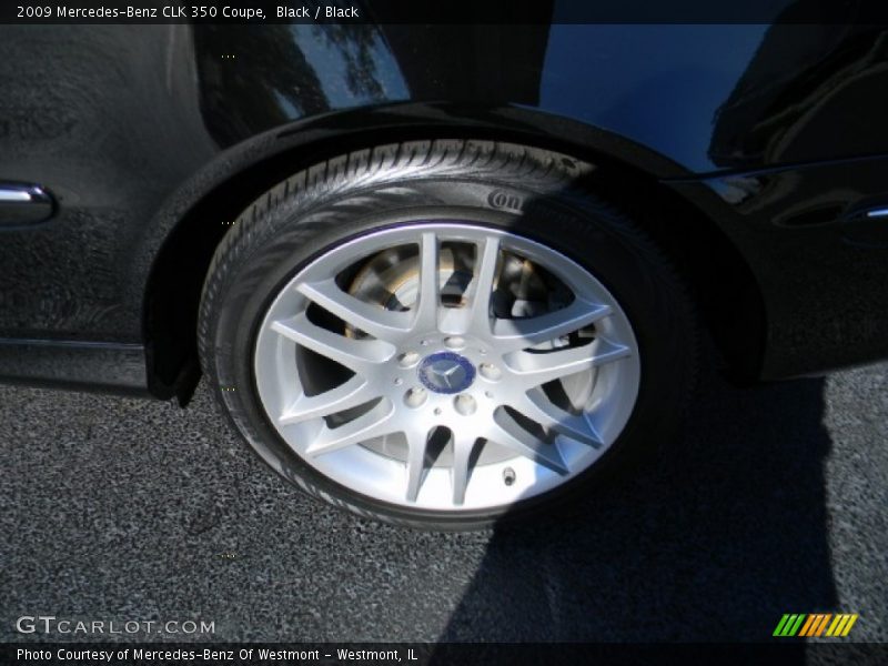 Black / Black 2009 Mercedes-Benz CLK 350 Coupe