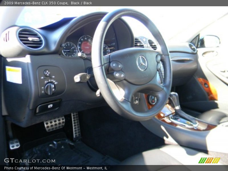 Black / Black 2009 Mercedes-Benz CLK 350 Coupe