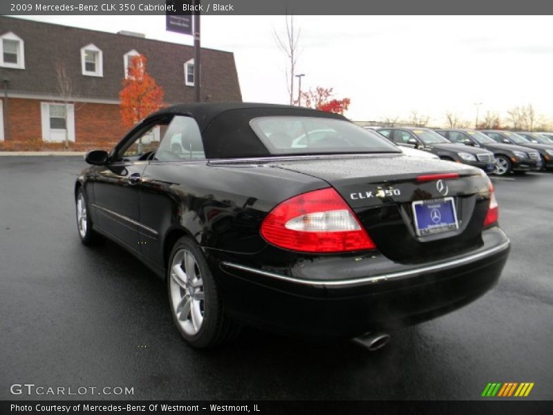 Black / Black 2009 Mercedes-Benz CLK 350 Cabriolet