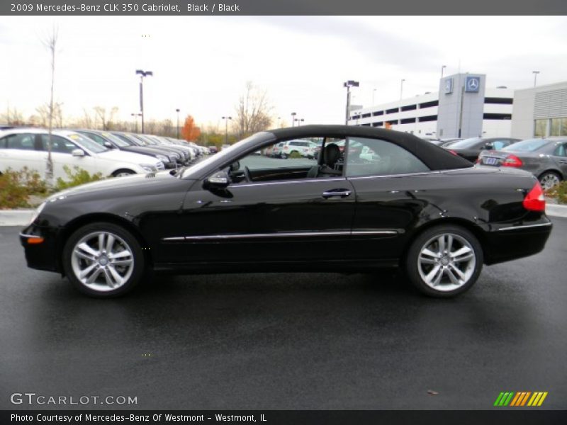 Black / Black 2009 Mercedes-Benz CLK 350 Cabriolet