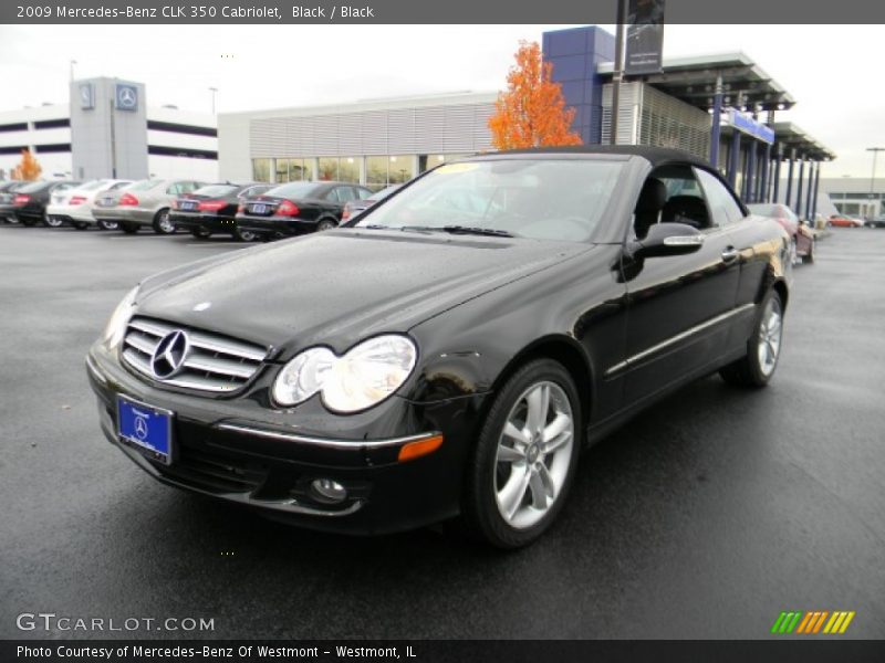 Black / Black 2009 Mercedes-Benz CLK 350 Cabriolet