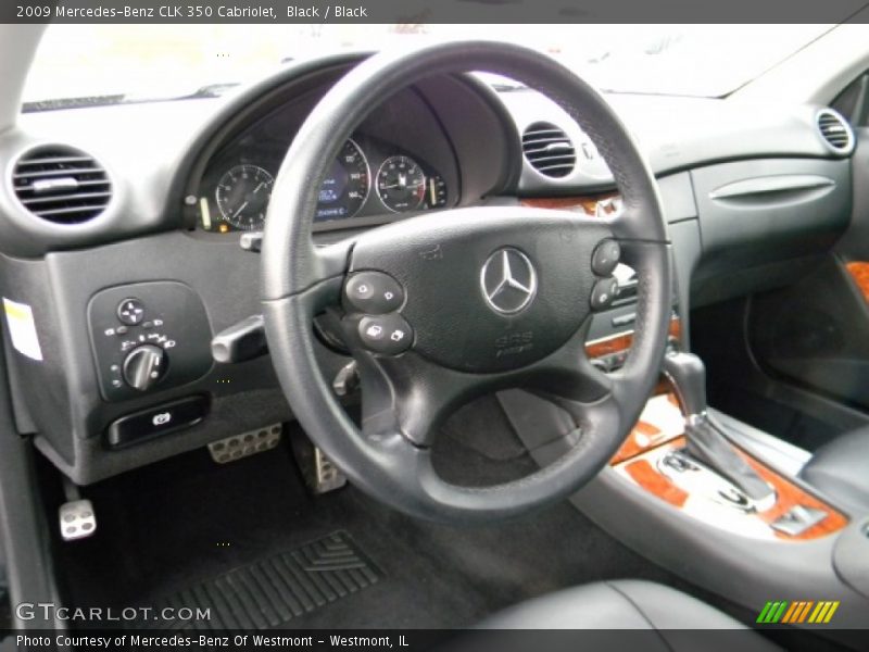 Black / Black 2009 Mercedes-Benz CLK 350 Cabriolet