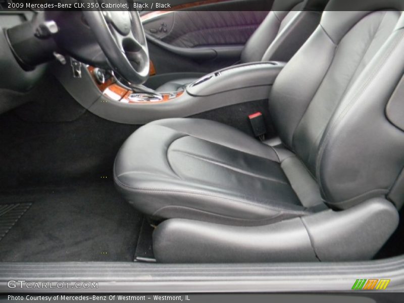 Black / Black 2009 Mercedes-Benz CLK 350 Cabriolet