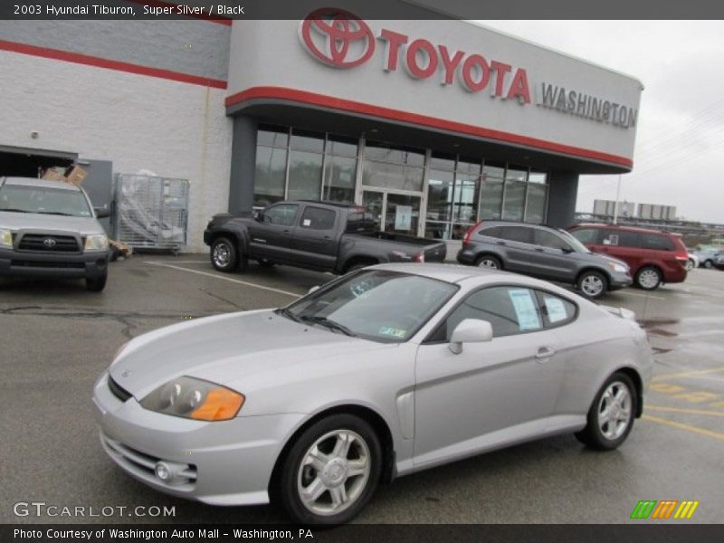 Super Silver / Black 2003 Hyundai Tiburon