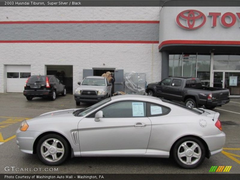 Super Silver / Black 2003 Hyundai Tiburon