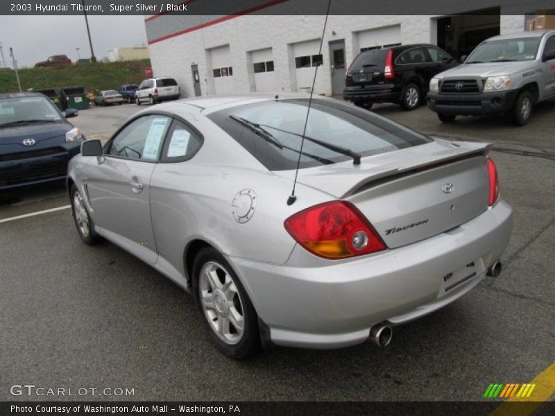 Super Silver / Black 2003 Hyundai Tiburon
