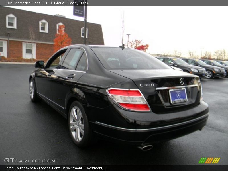 Black / Black 2009 Mercedes-Benz C 300 4Matic