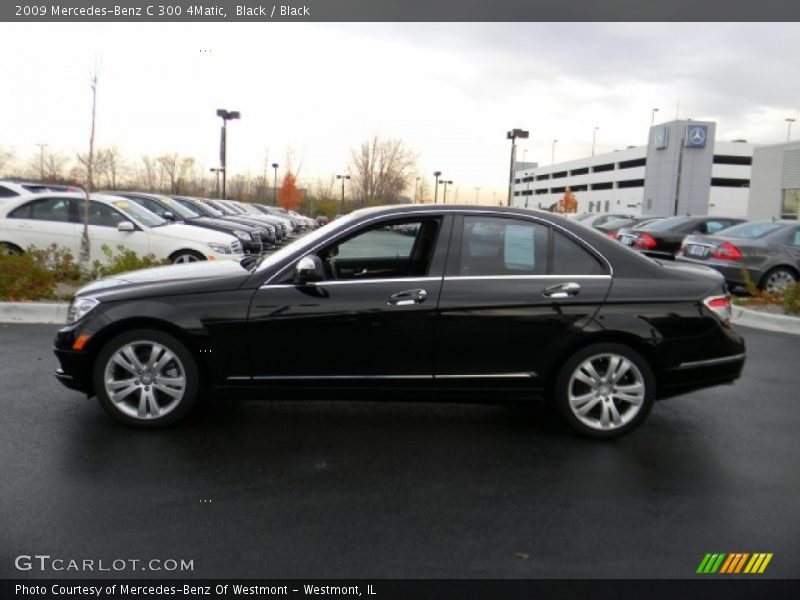 Black / Black 2009 Mercedes-Benz C 300 4Matic
