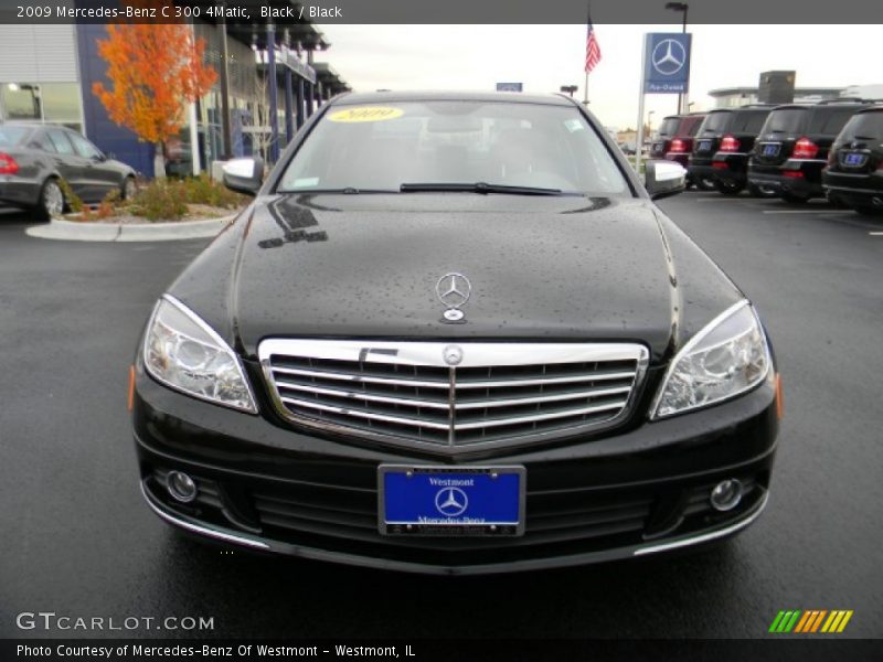 Black / Black 2009 Mercedes-Benz C 300 4Matic