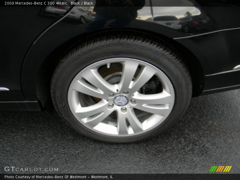 Black / Black 2009 Mercedes-Benz C 300 4Matic