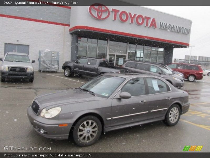 Slate Gray / Black 2002 Hyundai Sonata GLS V6