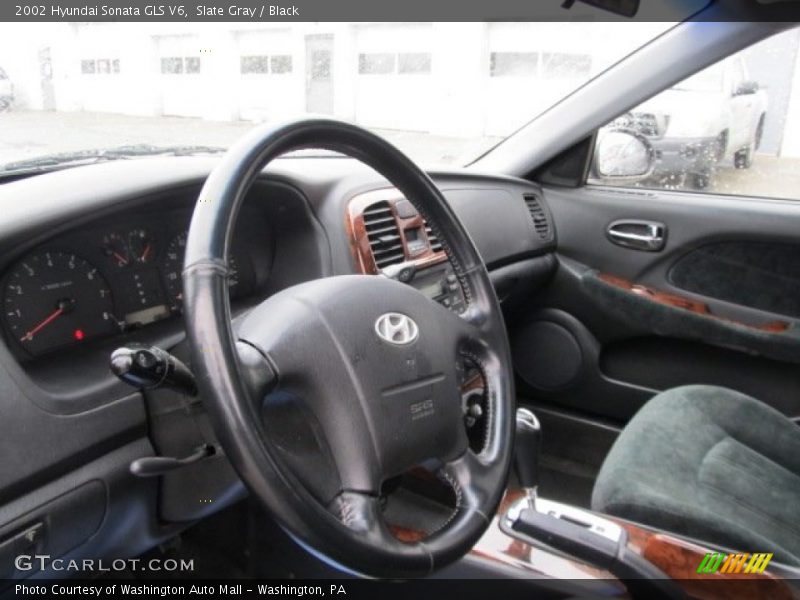 Slate Gray / Black 2002 Hyundai Sonata GLS V6